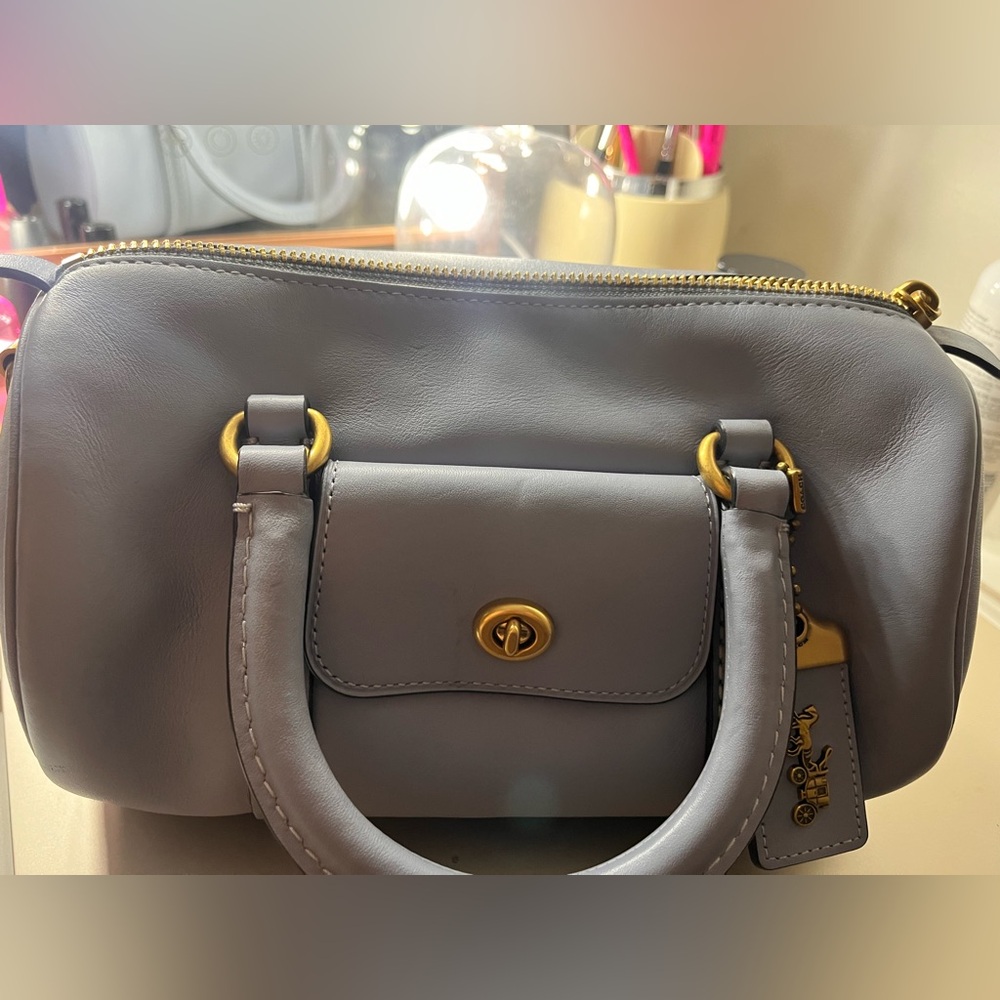 Blue coach purse